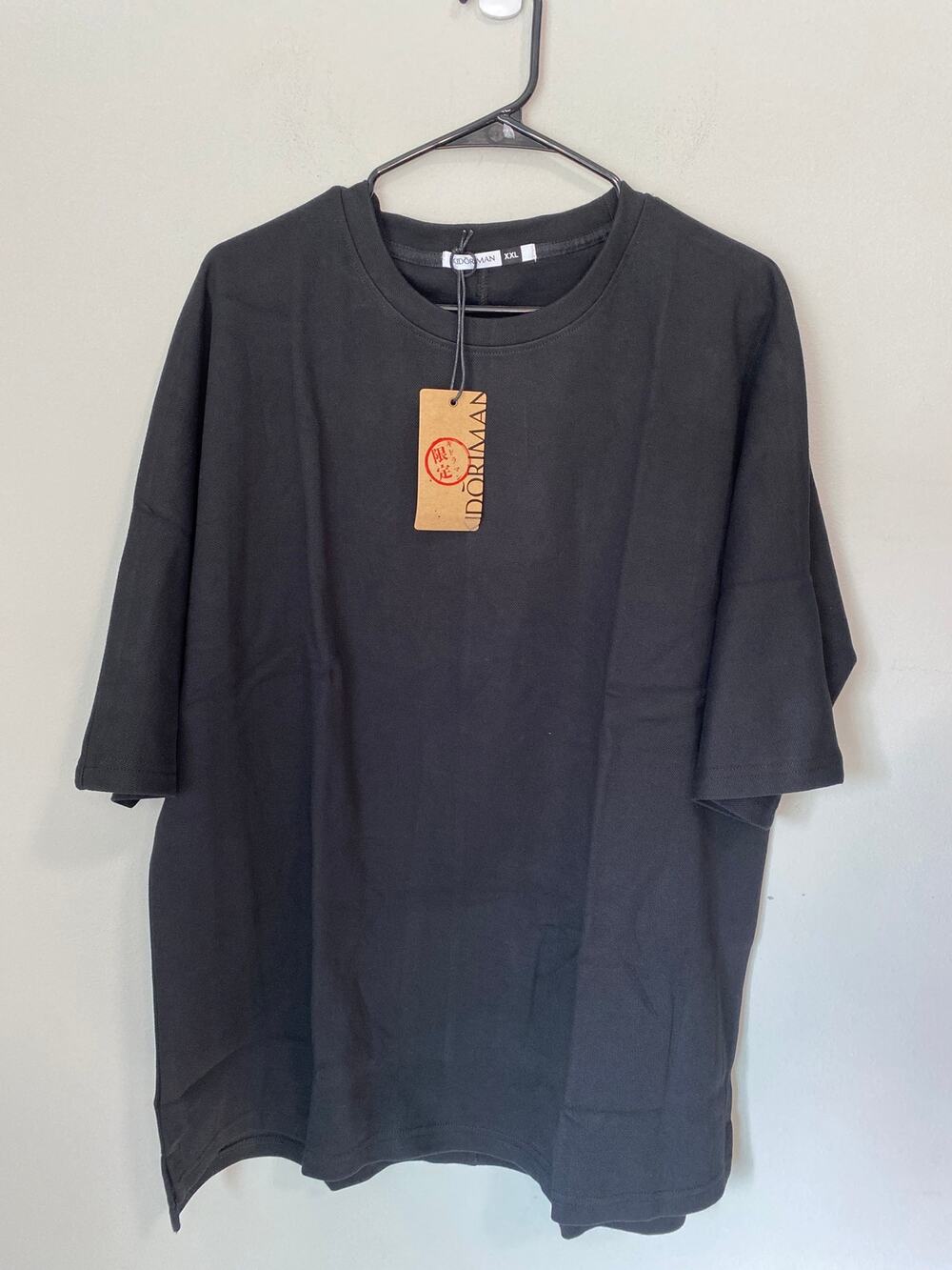 New Kidoriman Japanese Streetwear Crew Neck T-Shirt Black Men’s XL